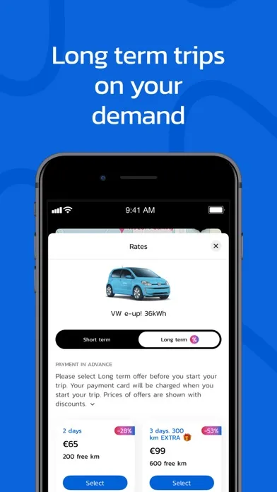 Capturas de pantalla de SPARK car sharing