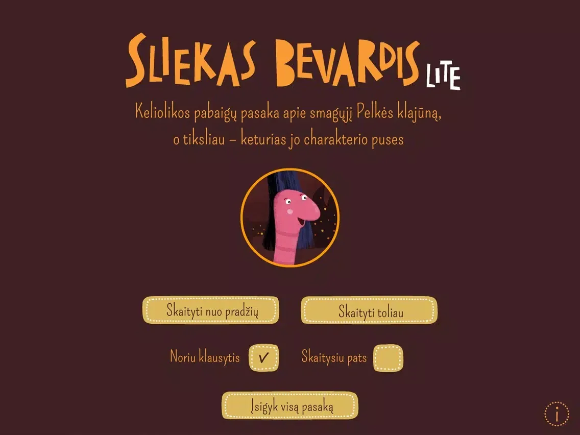 SLIEKAS BEVARDIS Lite: lietuviška interaktyvi pasaka, kurią kursi ir tu! iPad  سکرین شاٹس