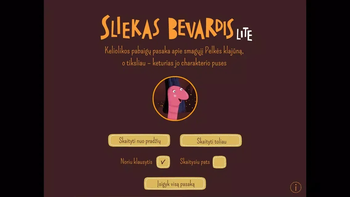 SLIEKAS BEVARDIS Lite: lietuviška interaktyvi pasaka, kurią kursi ir tu! سکرین شاٹس
