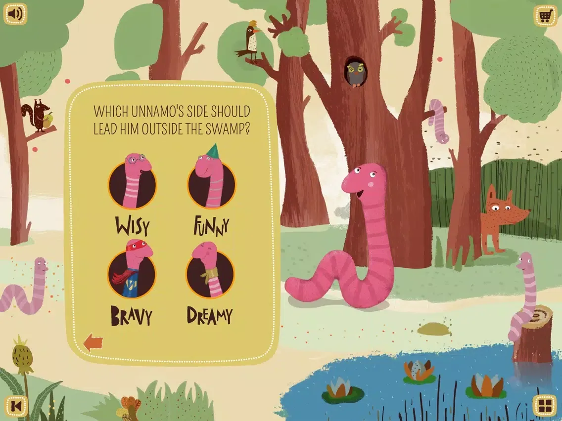 Скриншоты Unnamo the Earthworm LITE: interactive tale iPad 