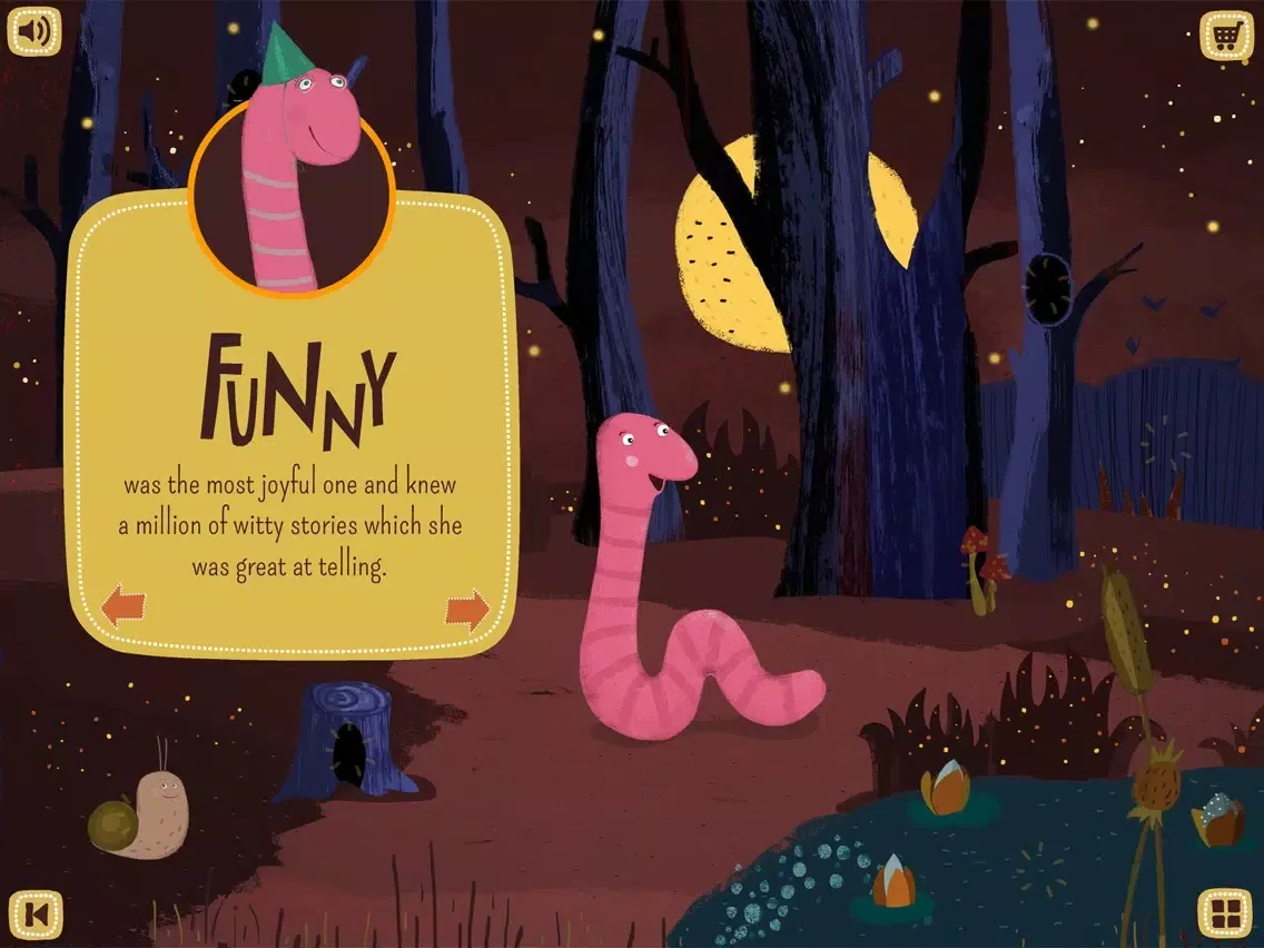 Скриншоты Unnamo the Earthworm LITE: interactive tale iPad 