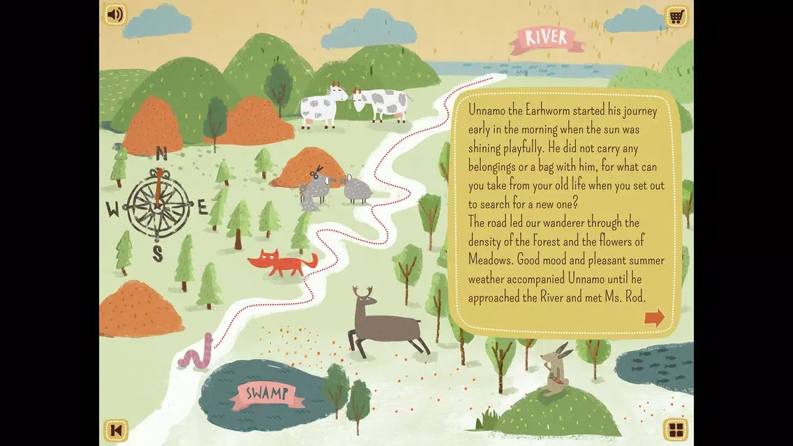 Скриншоты Unnamo the Earthworm LITE: interactive tale