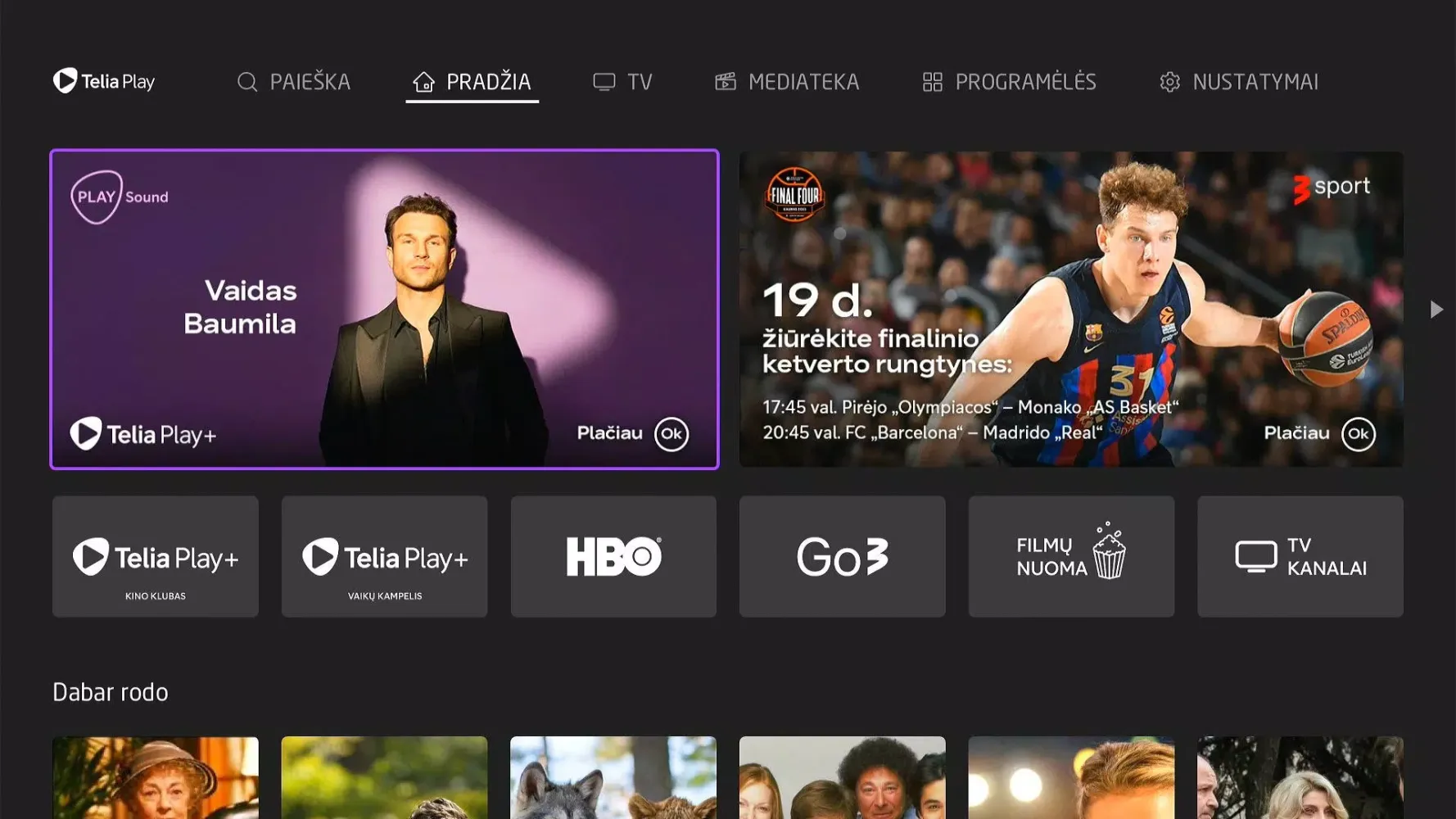 Capturas de pantalla de Telia Play LT (Android TV)