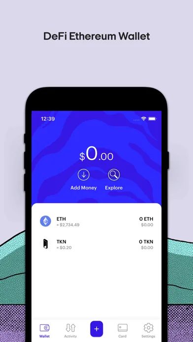 Zrzuty ekranu Monolith—Ethereum Wallet
