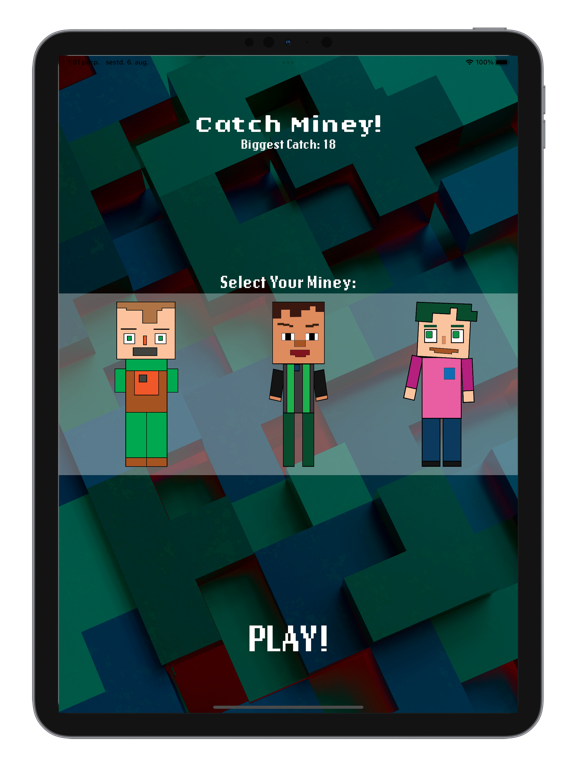 Ảnh chụp màn hình của Catch Miney iPad 