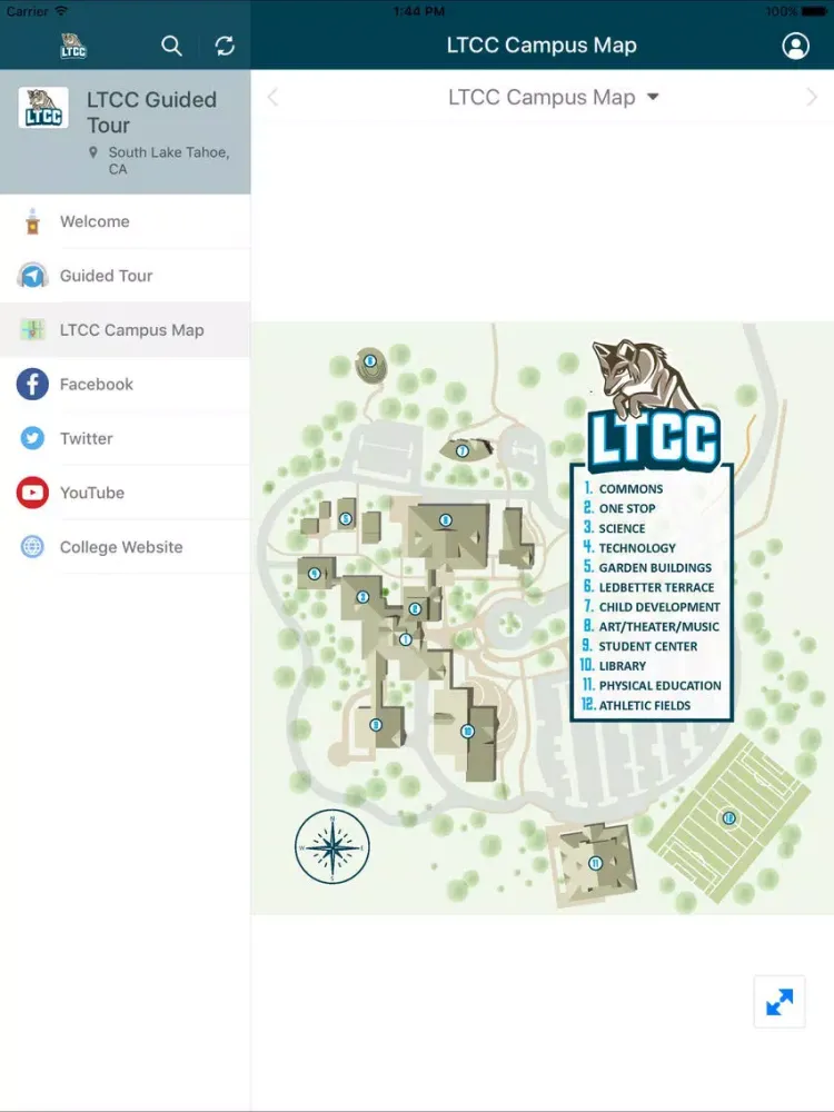 Zrzuty ekranu LTCC Campus Tour Guide iPad 