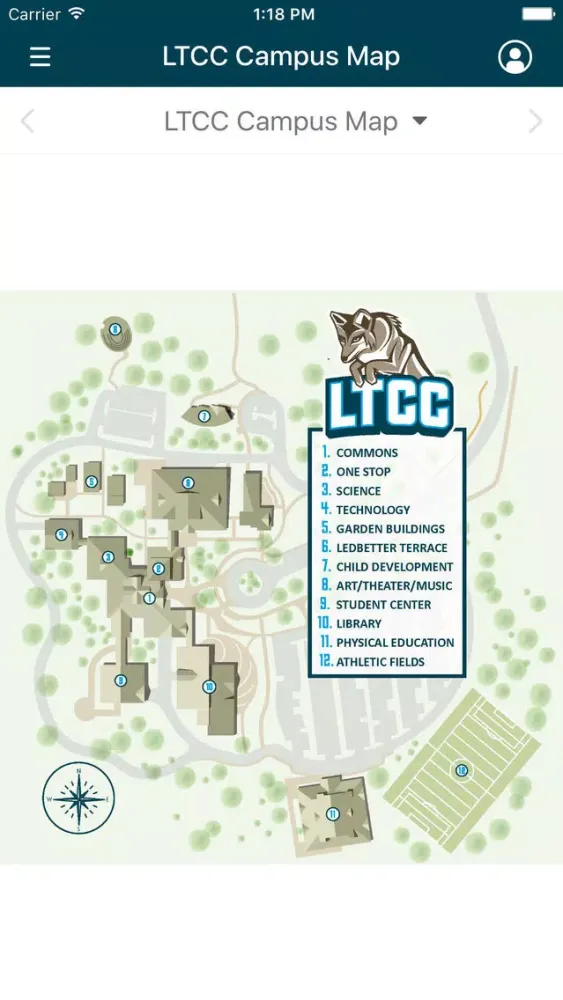 Zrzuty ekranu LTCC Campus Tour Guide