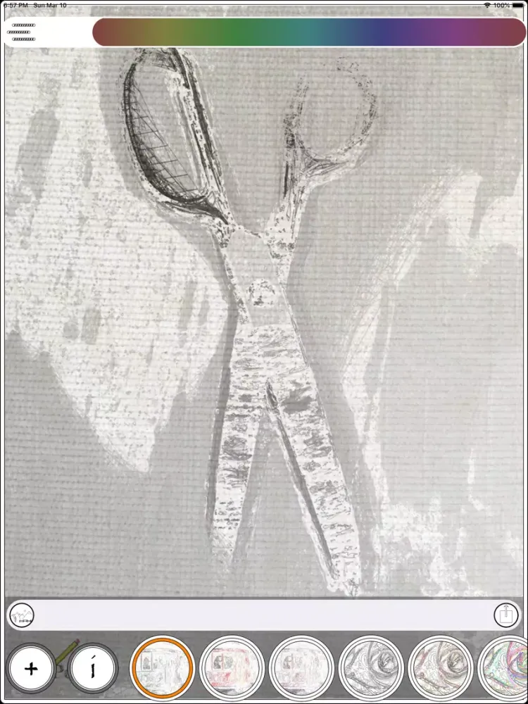 Tangkapan skrin Light Pencil iPad 