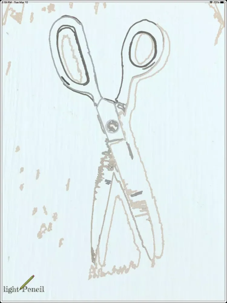 Tangkapan skrin Light Pencil iPad 