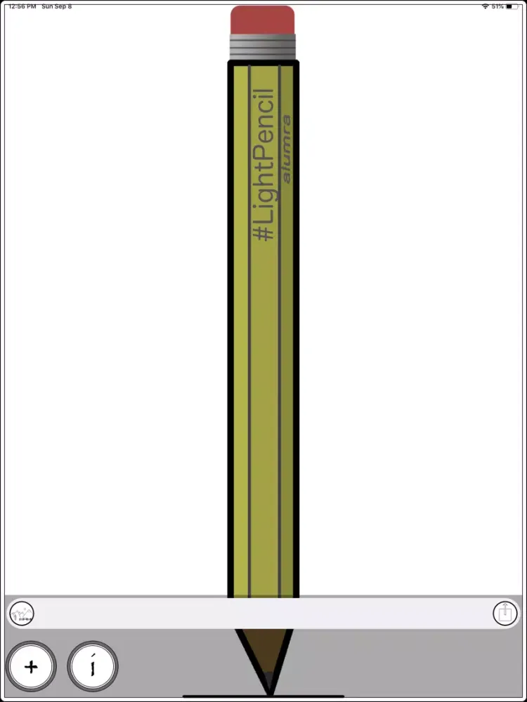 Tangkapan skrin Light Pencil iPad 