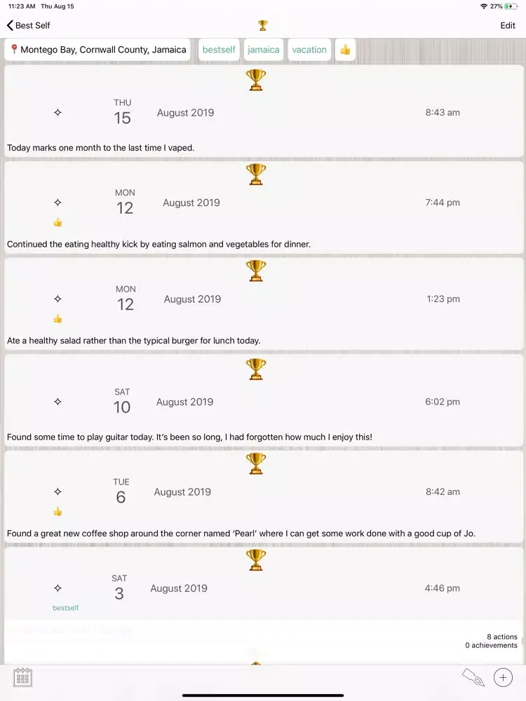 My Best Self iPad 應用截圖