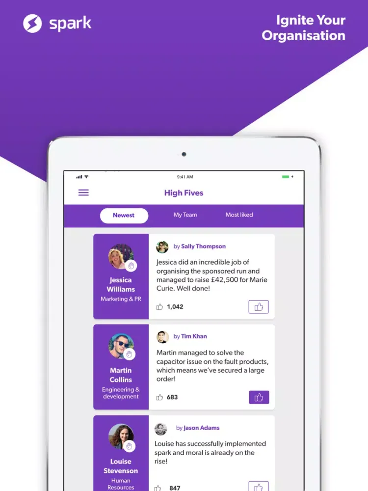 Spark People iPad  स्क्रीनशॉट
