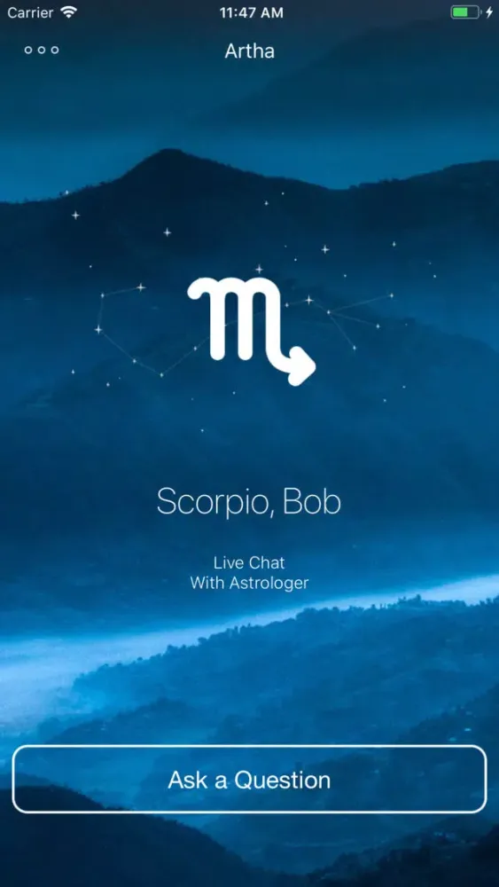 ภาพหน้าจอของ Artha: Astrologer Chat