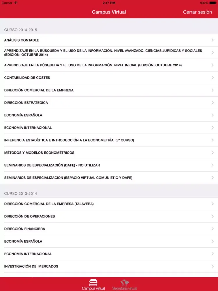Universitarios CLM iPad 应用截图
