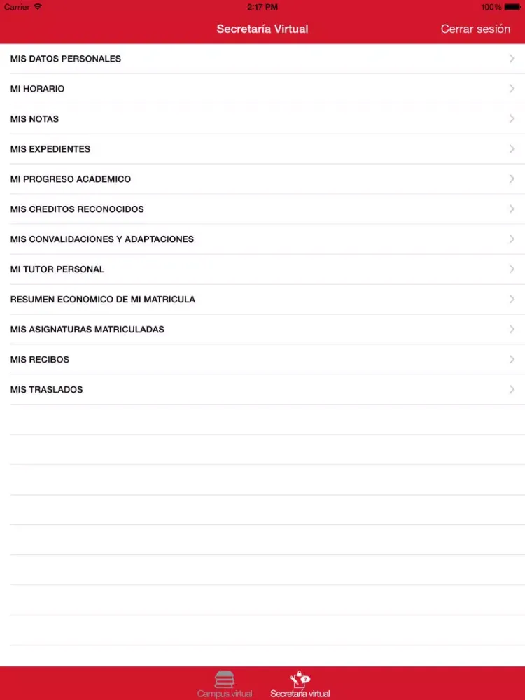 Universitarios CLM iPad 应用截图