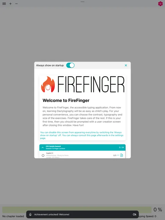 Zrzuty ekranu FireFinger iPad 