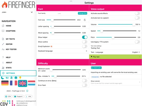 Zrzuty ekranu FireFinger iPad 