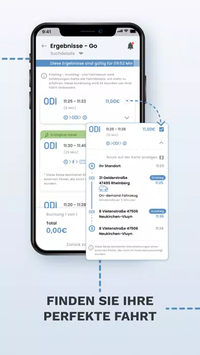 ภาพหน้าจอของ ODI wir4mobil