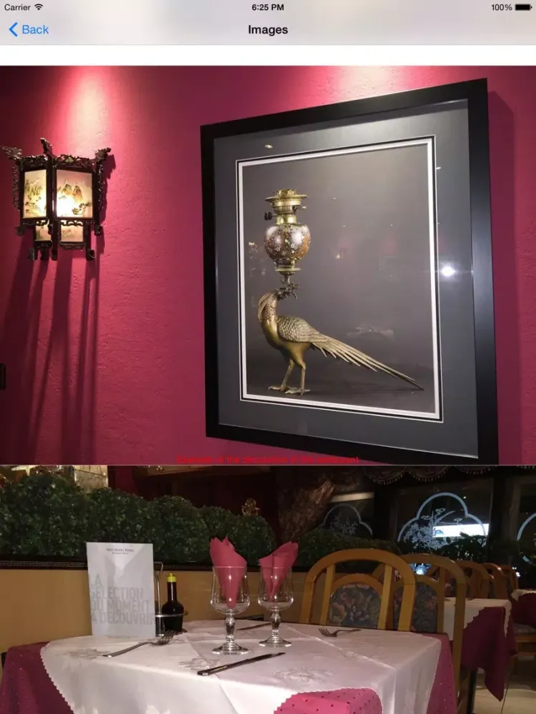 Ảnh chụp màn hình của Restaurant New Hong Kong Platen Luxembourg iPad 