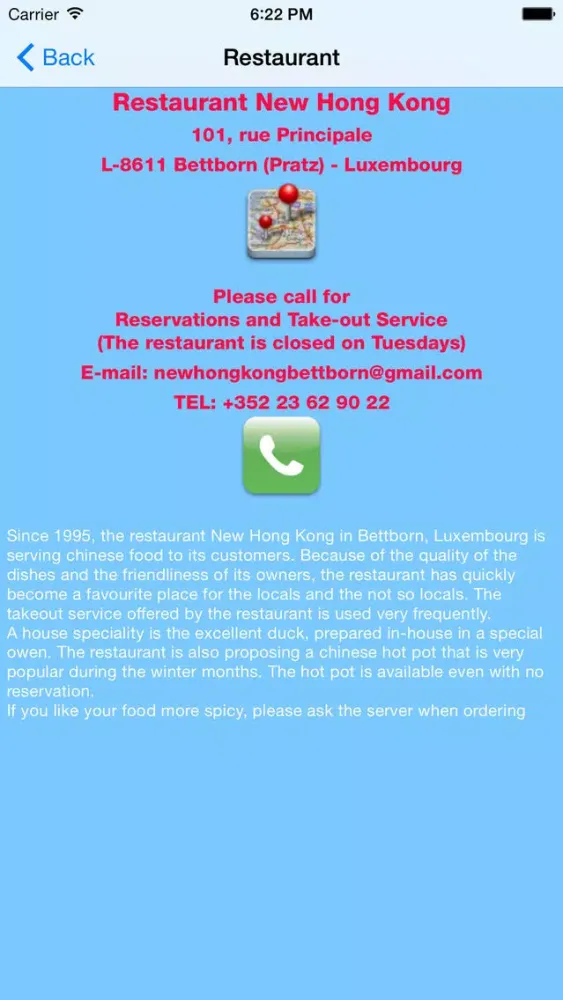 Ảnh chụp màn hình của Restaurant New Hong Kong Platen Luxembourg