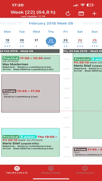 Drivelo Teacher Screenshots