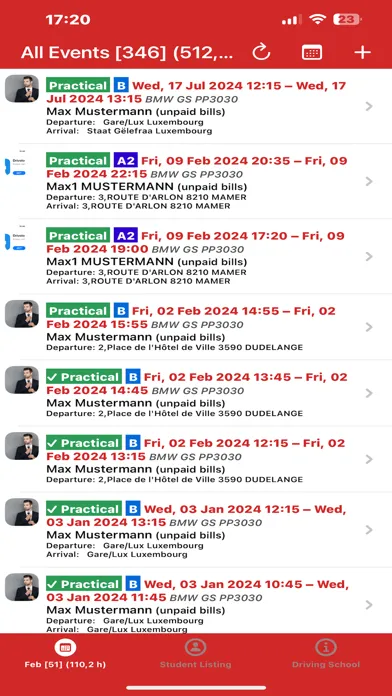 Drivelo Teacher Screenshots