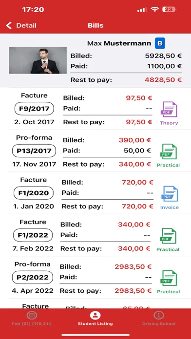 Drivelo Teacher Screenshots
