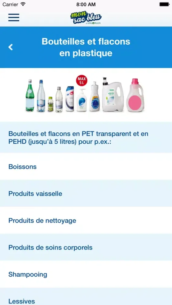 Captures d'écran de Mon sac bleu
