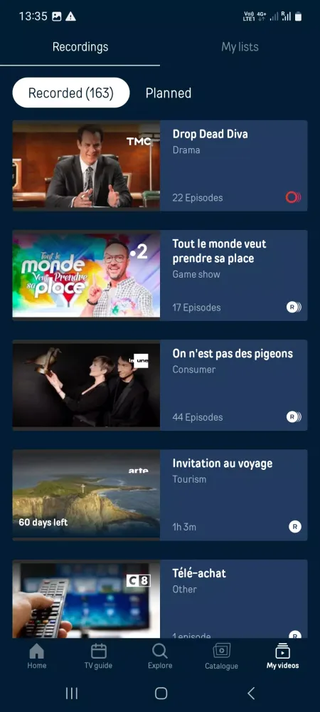 ภาพหน้าจอของ MyTangoTV Plus