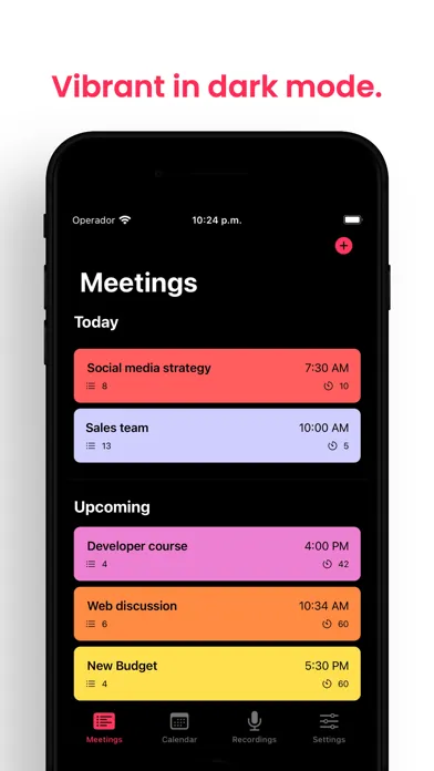 Meeting planner & voice record Screenshots