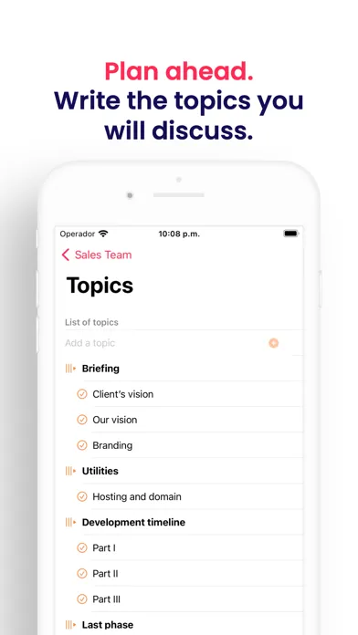 Meeting planner & voice record Screenshots