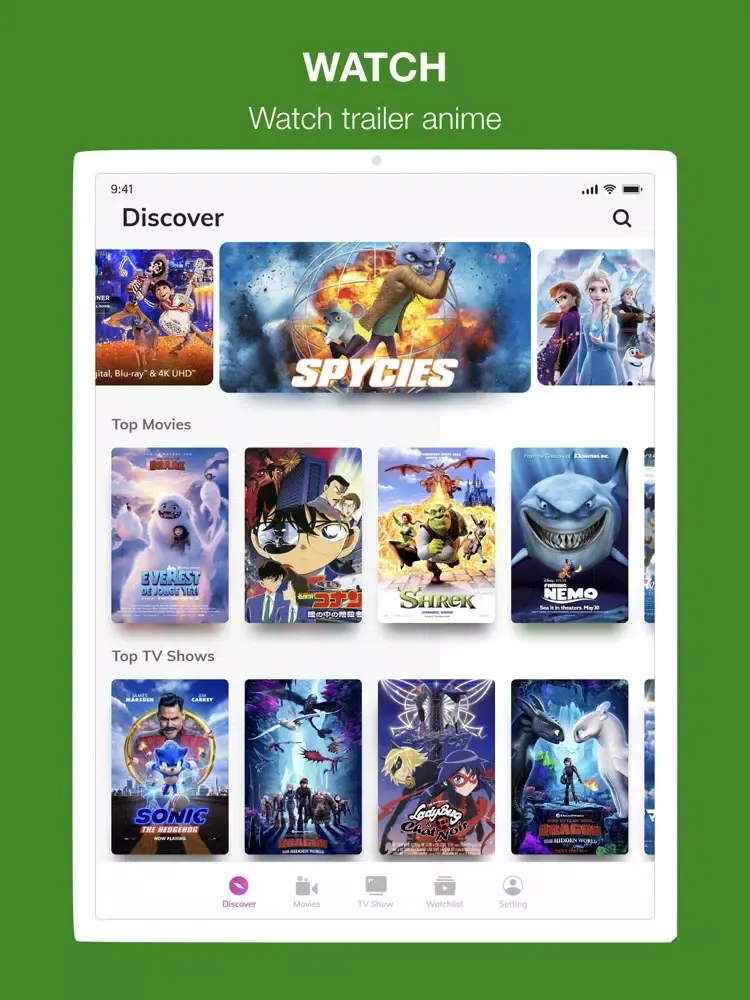 Ảnh chụp màn hình của KizzzAnime Movies Box iPad 