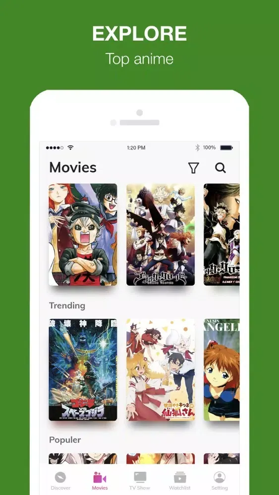 Ảnh chụp màn hình của KizzzAnime Movies Box