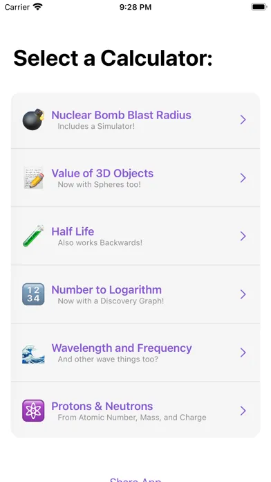 Скриншоты Science Calc