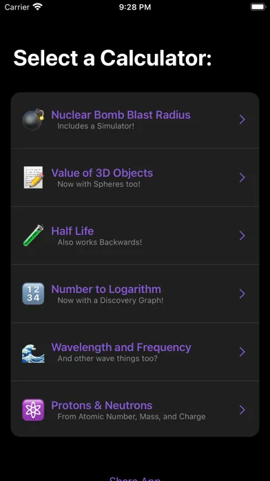 Скриншоты Science Calc