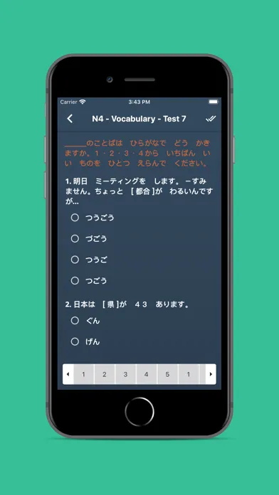 Capturas de tela do JLPT Test N5 N4 N3 N2 N1