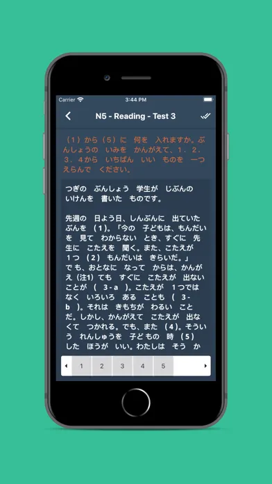 Capturas de tela do JLPT Test N5 N4 N3 N2 N1
