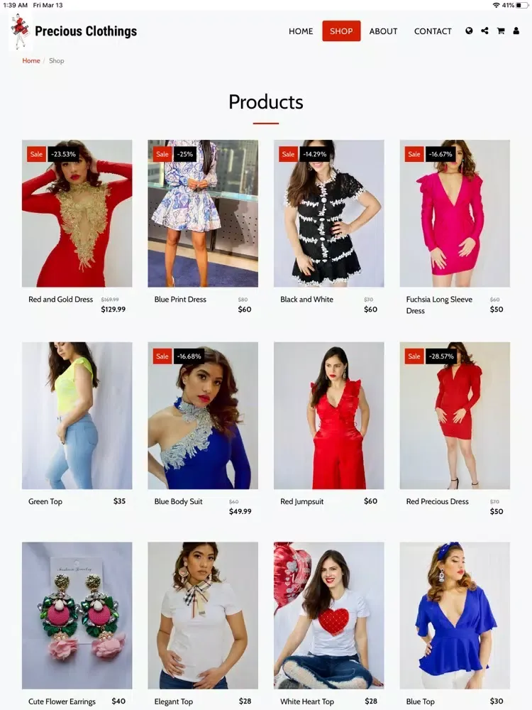 Capturas de pantalla de Precious Clothings iPad 