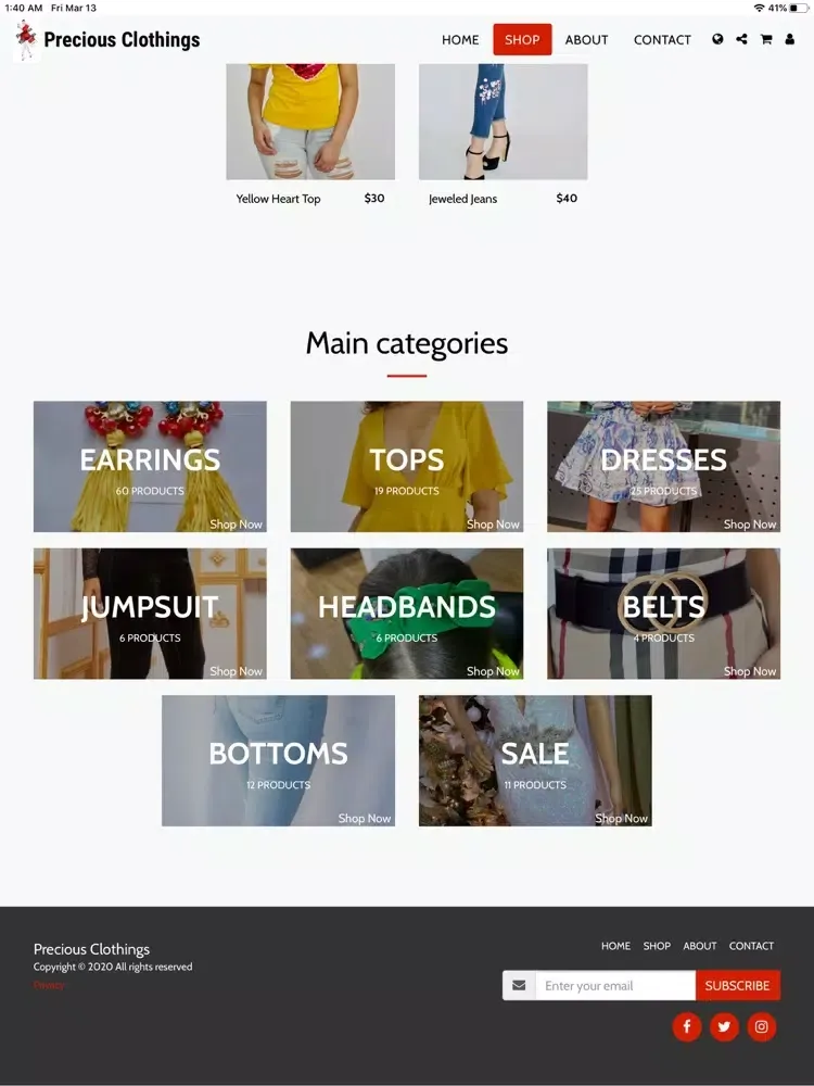 Capturas de pantalla de Precious Clothings iPad 
