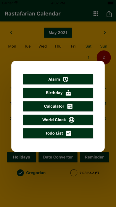 Rastafarian Calendar Ekran Görüntüleri