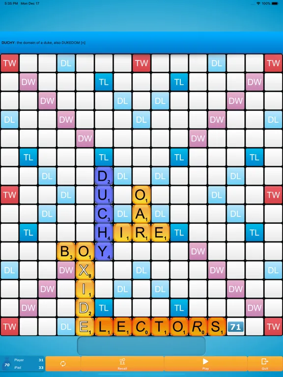 Classic Words (solo word game) iPad  Screenshots