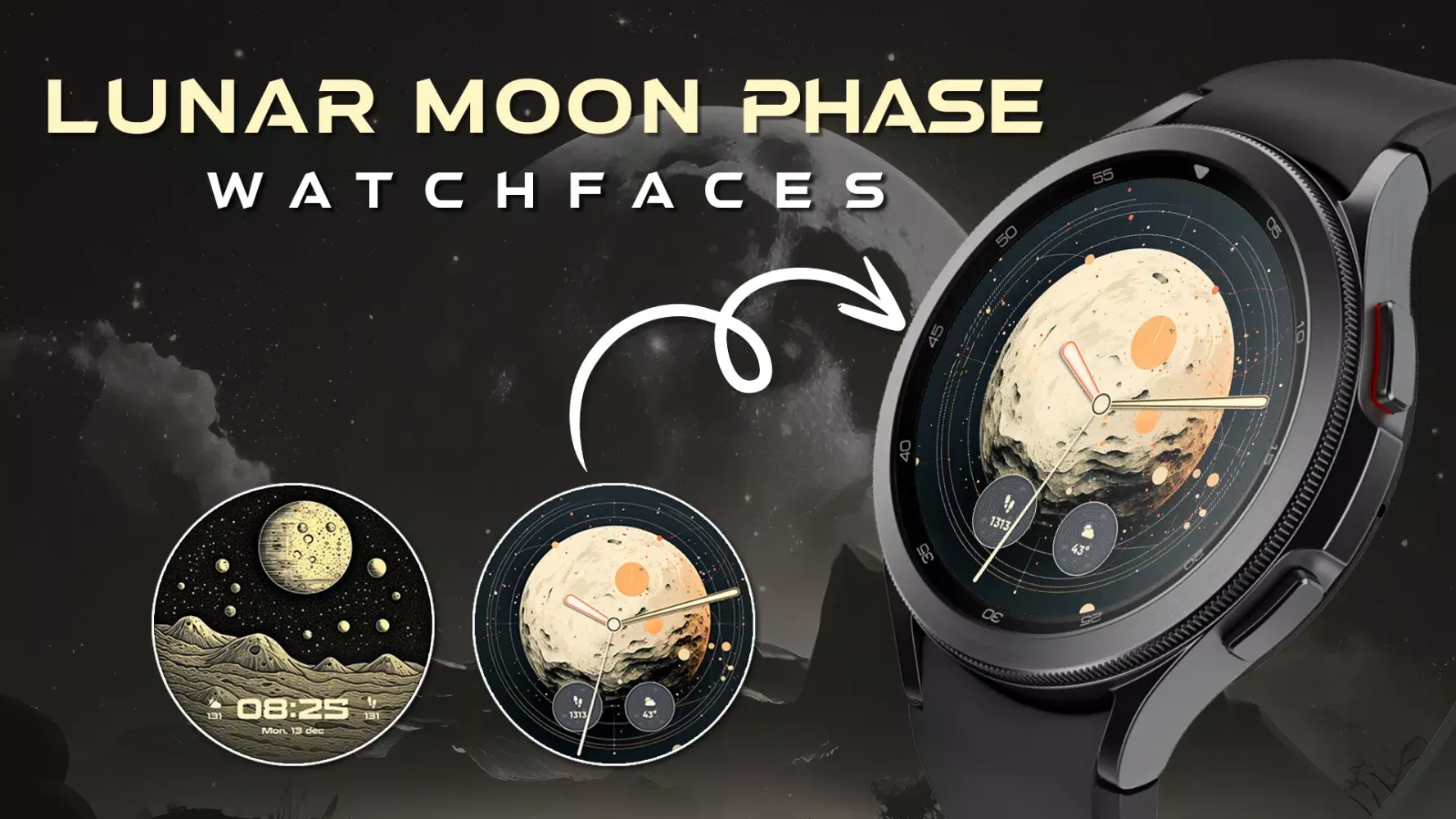 Lunar Moon Phase Watch Faces 스크린샷