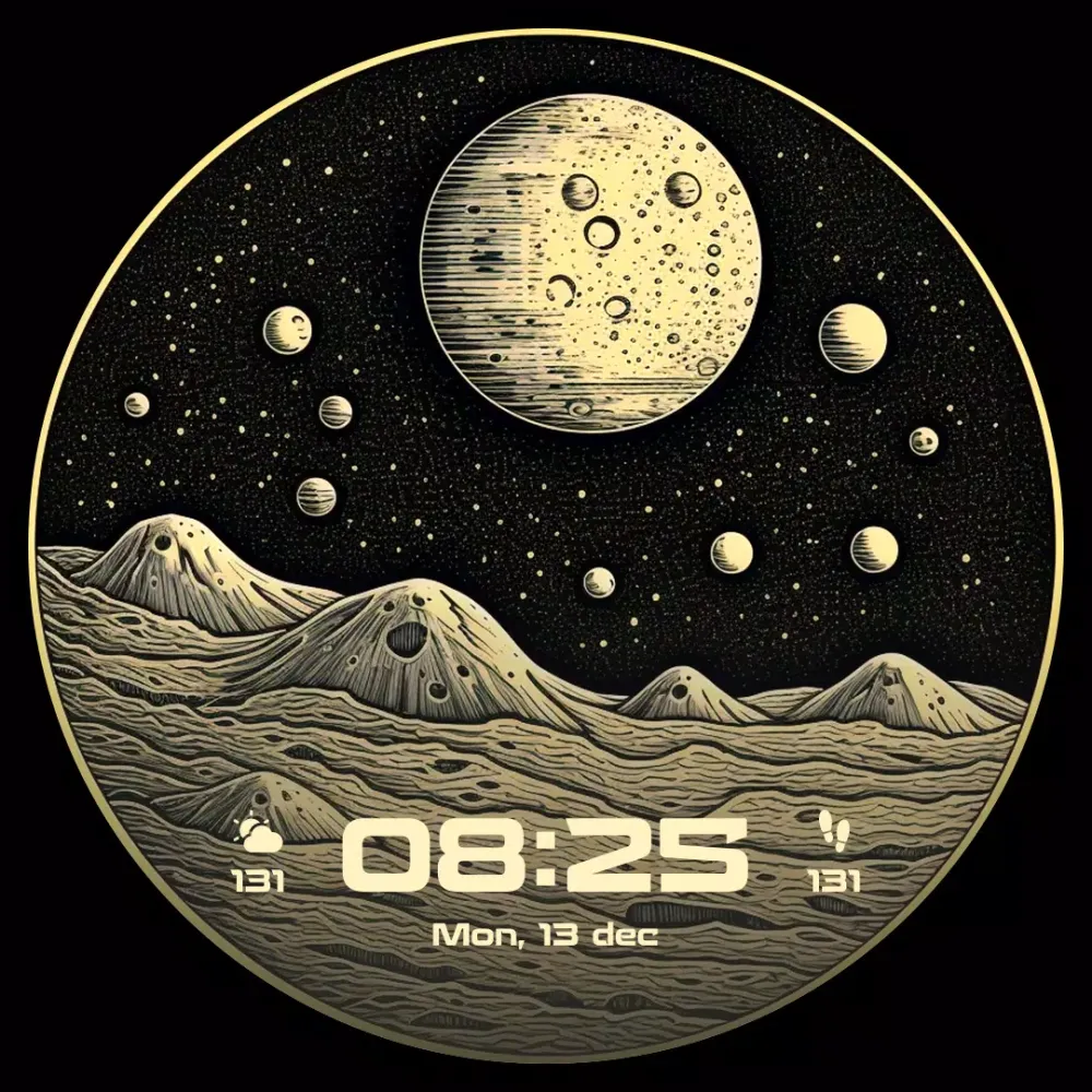 Lunar Moon Phase Watch Faces 스크린샷