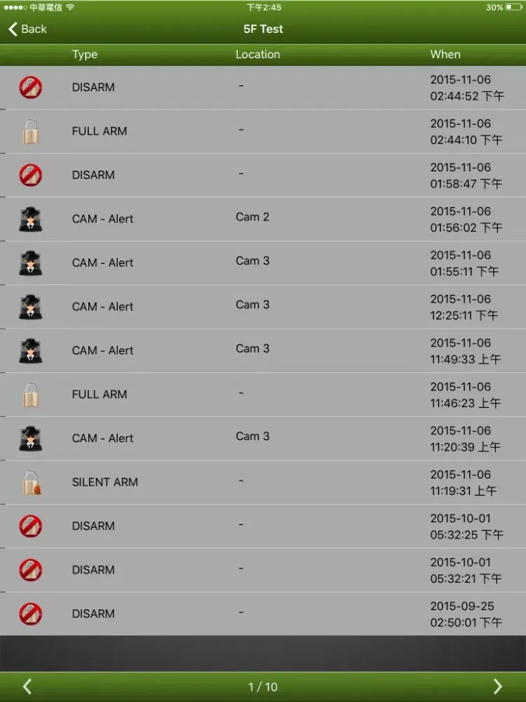 Zrzuty ekranu LuxHome Guard iPad 