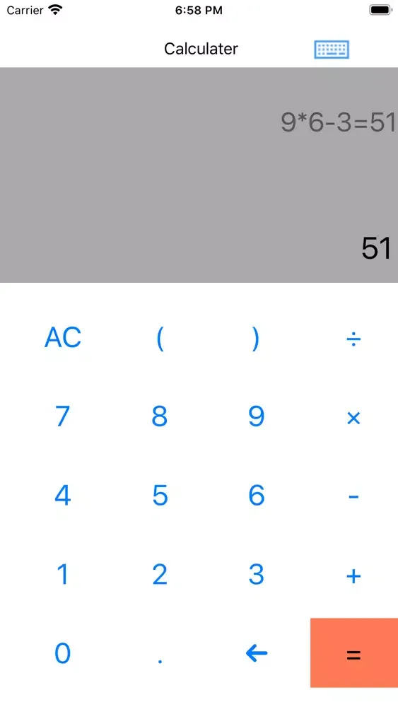 Simple Calculater سکرین شاٹس