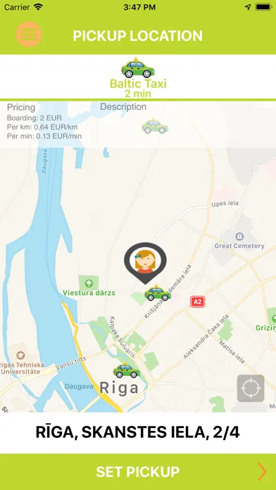 Click BalticTAXI سکرین شاٹس