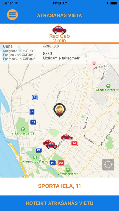 Tangkapan layar Red Cab TAXI