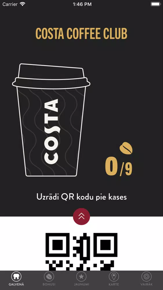 Costa Coffee Club Latvia應用截圖