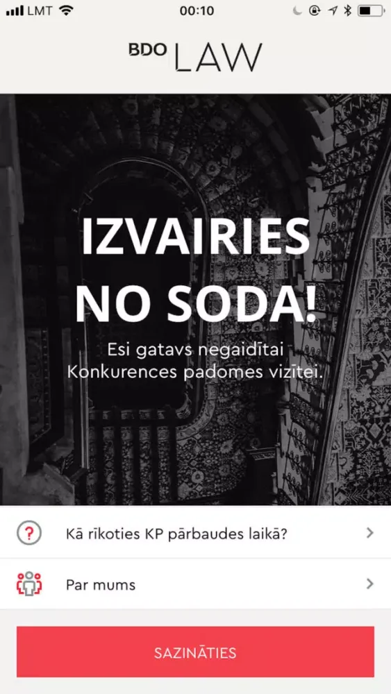 Zrzuty ekranu BDO Law Latvija