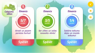Capturas de tela do Kur esam? Latvijā!